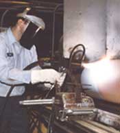 spraying copper
